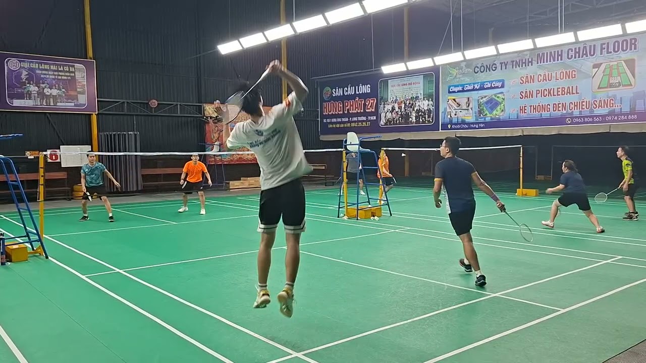 Thành/Mỹ vs Bảo/Dũng nhí set1 (2po)