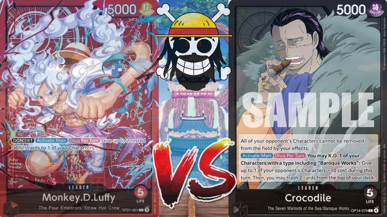 One Piece TCG [OP14] ST21 Monkey D. Luffy (Marky D. Luffy) Vs OP14 Crocodile (Raphy)