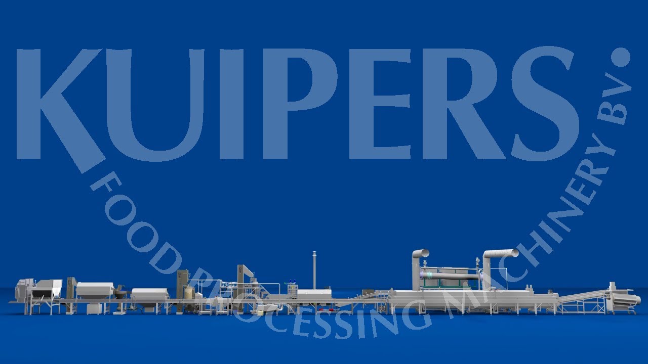 3D Animation Potato Chips Processing Plant PC500(E)