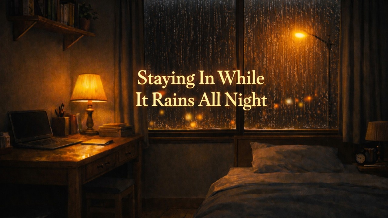 Staying In While It Rains | Quiet Bedroom Lofi – 5 Hours