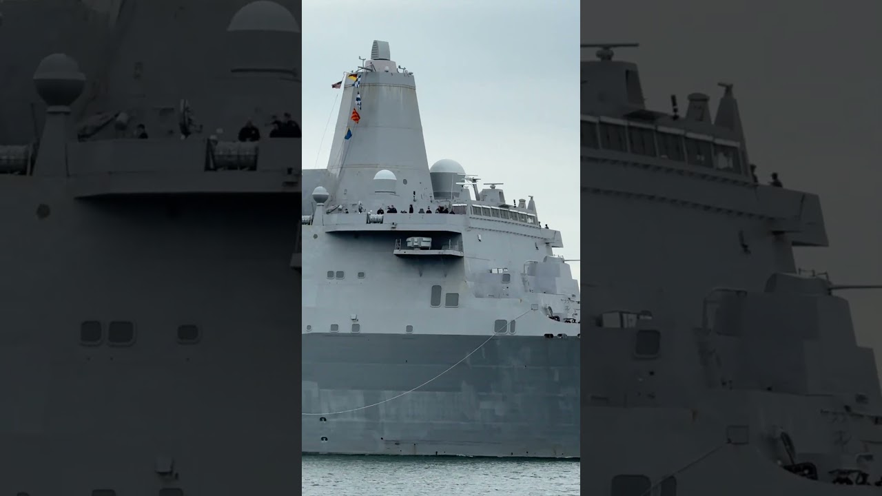 USS NEW YORK (LPD-21) Kieler F&ouml;rde Ankunft US-Marineschiff in Kiel 21.6.2024
