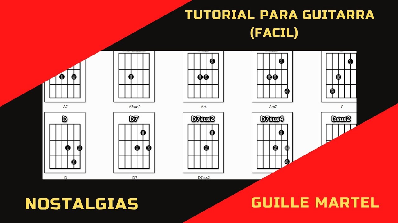 NOSTALGIAS (Tango) Con acordes faciles en 4 tonalidades diferentes.