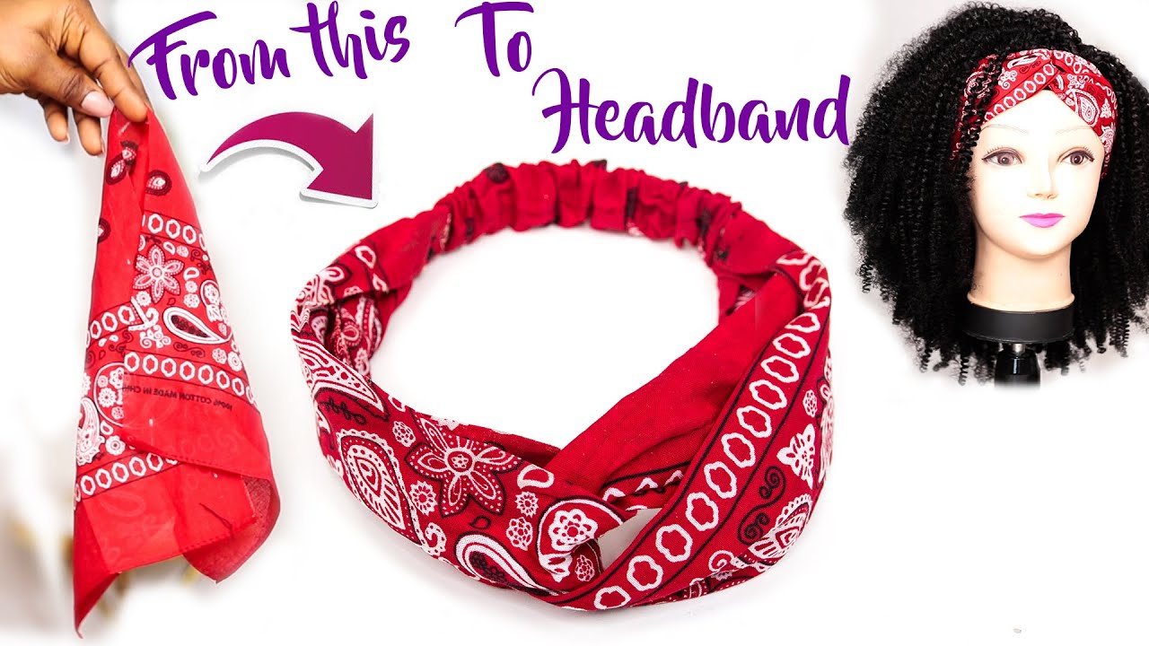 NO sewing machine | DIY 10 minutes headband using NEEDLE & THREAD