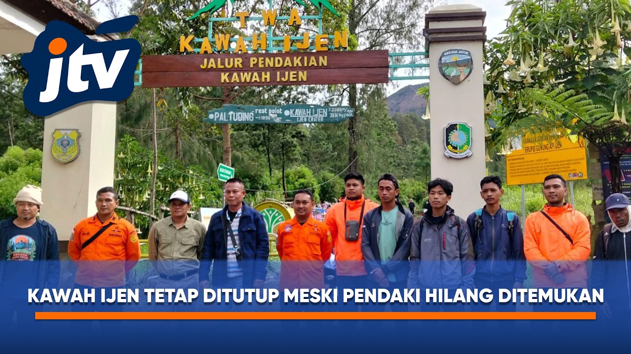 TIMSAR TEMUKAN PENDAKI HILANG, TWA KAWAH IJEN TETAP DITUTUP DELAPAN HARI