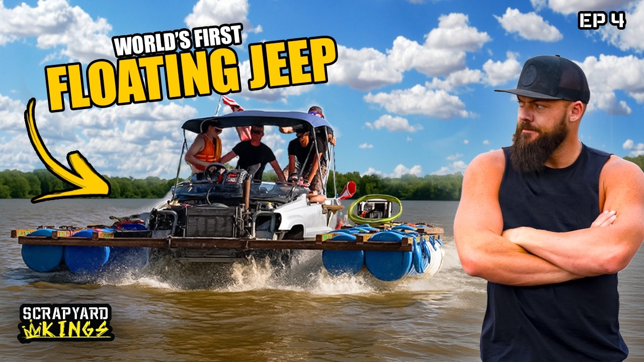 We Built a Floating Jeep Using Only Scrapyard Junk! Scrapyard Kings Episode 4