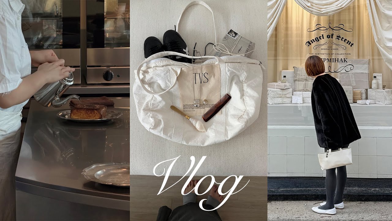 vlog. 광화문 조앤도슨 가고🍞 한남동 수집미학도 가고🥚 최근 쇼핑템도 소개해요🎄🧡🧡