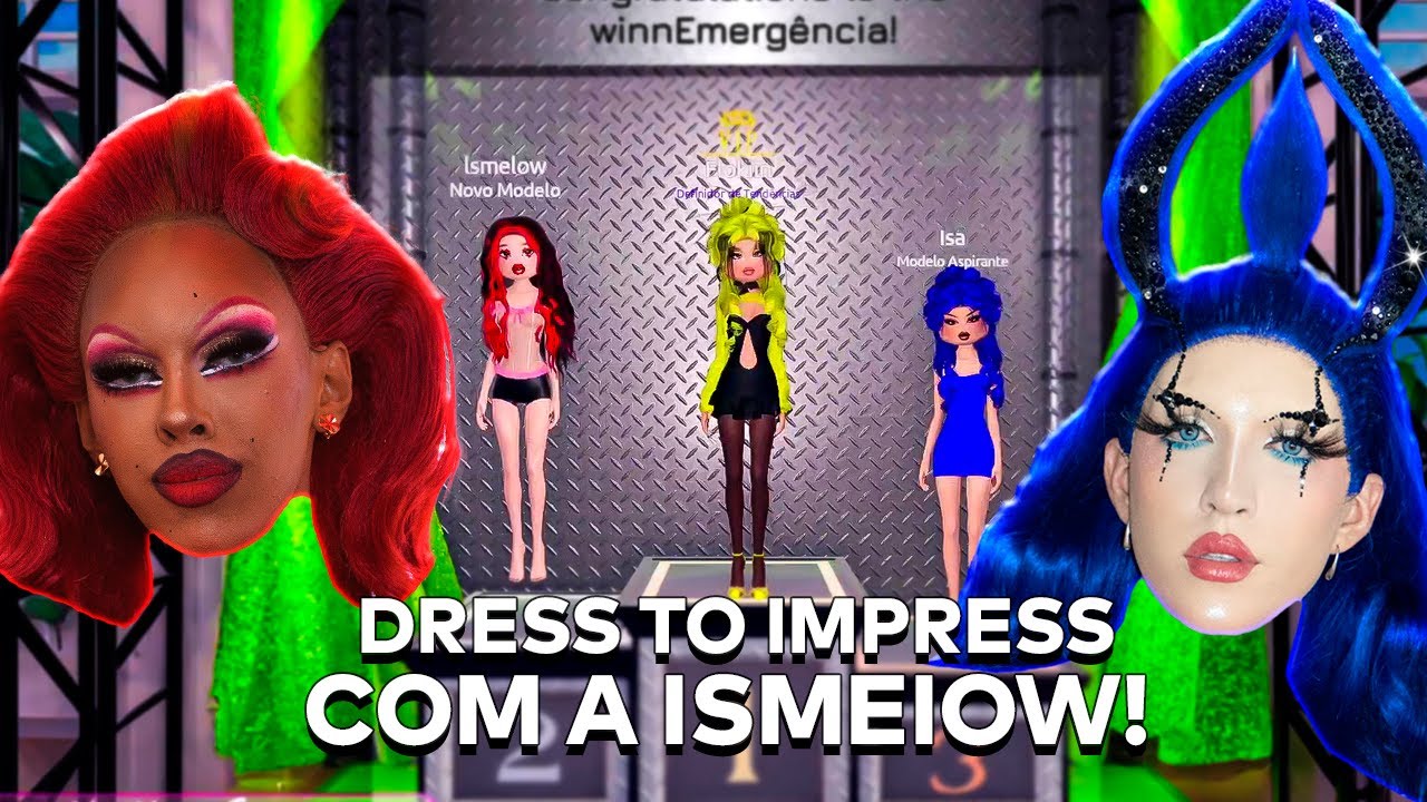 ENSINEI A ISMEIOW JOGAR DRESS TO IMPRESS NO ROBLOX!