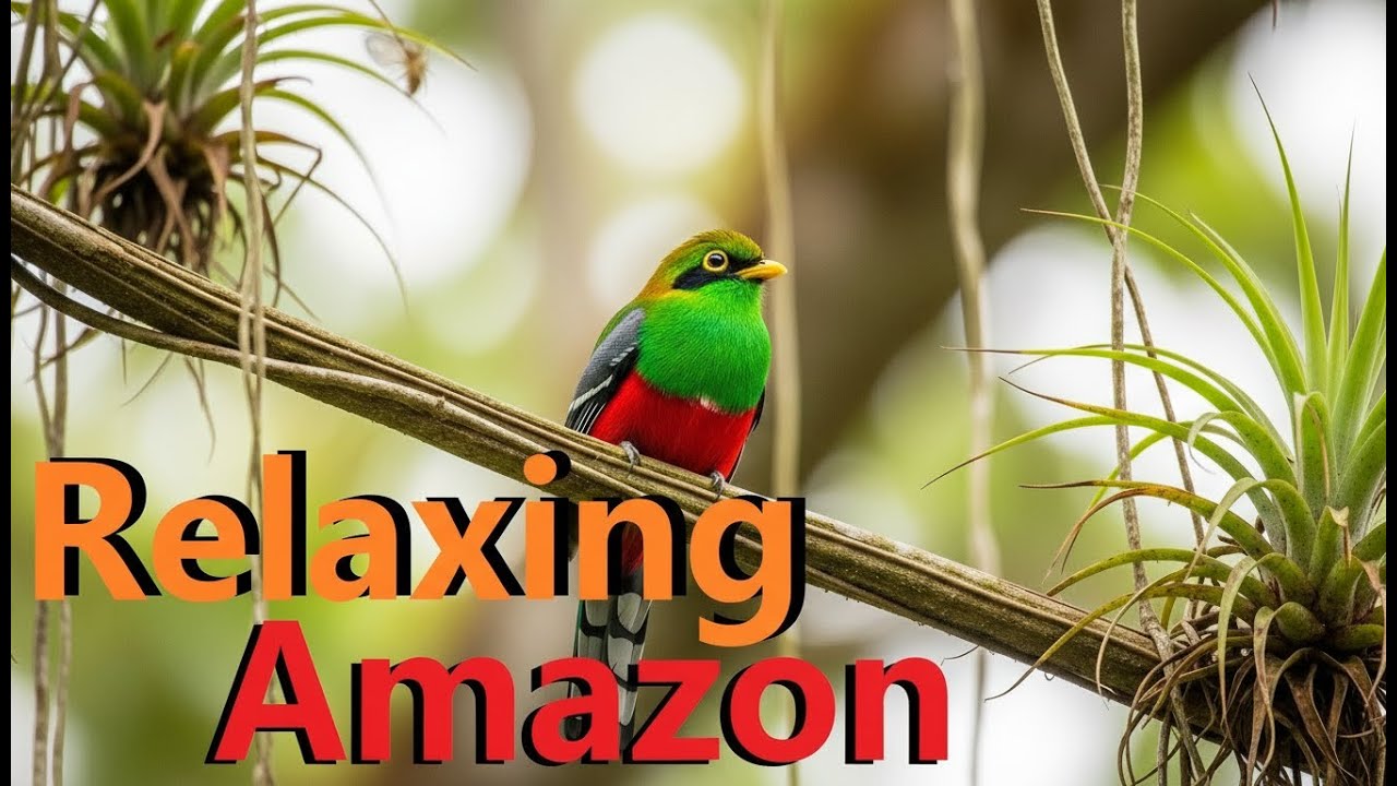 Relaxing Walk in the Amazon Morning Mist and Giant Trees (Nature ASMR)