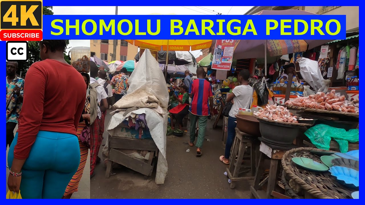 🇳🇬SHOMOLU-BARIGA-PEDRO 4K WALKING TOUR-LAGOS-NIGERIA