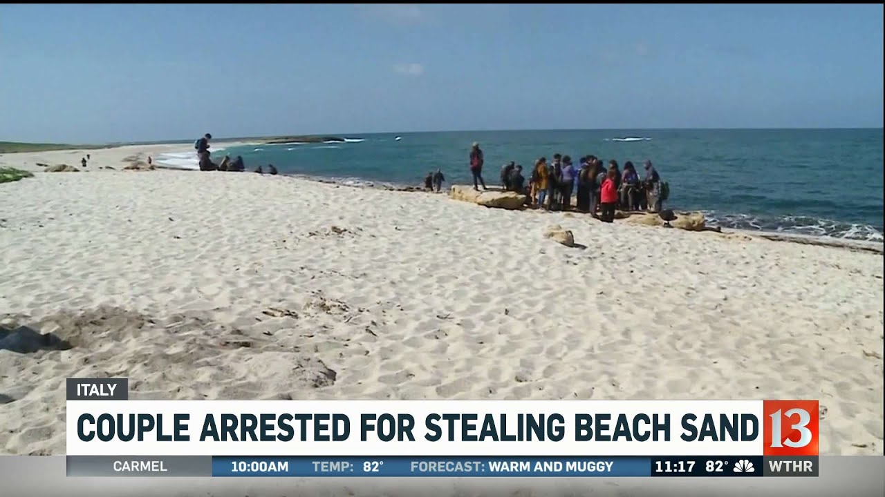 Couple Arrested for Stealing Beach Sand in Italy