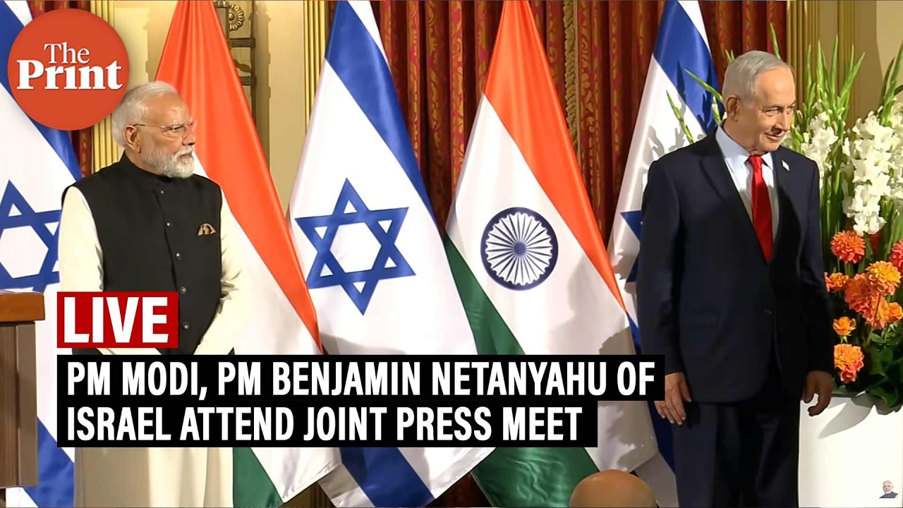 LIVE: PM Modi, PM Benjamin Netanyahu of Israel attend joint press meet