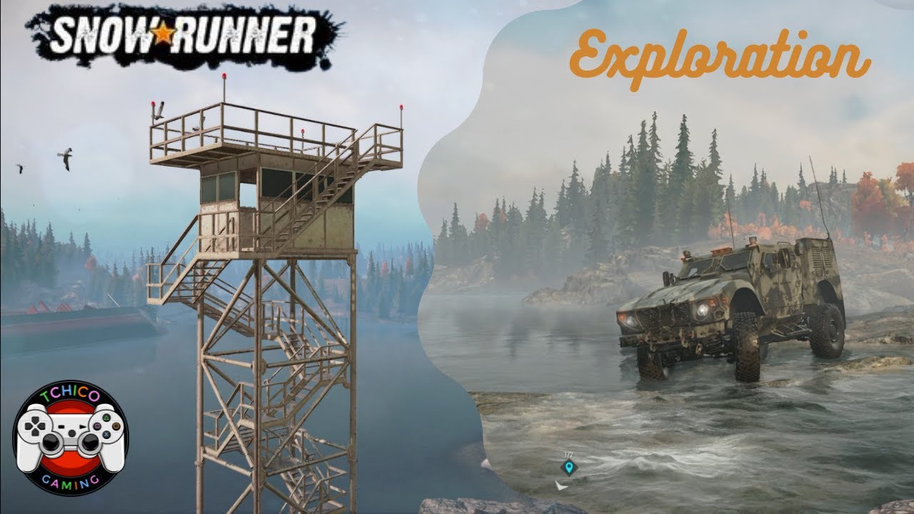 Snowrunner : Exploration de Drummond Island gameplay