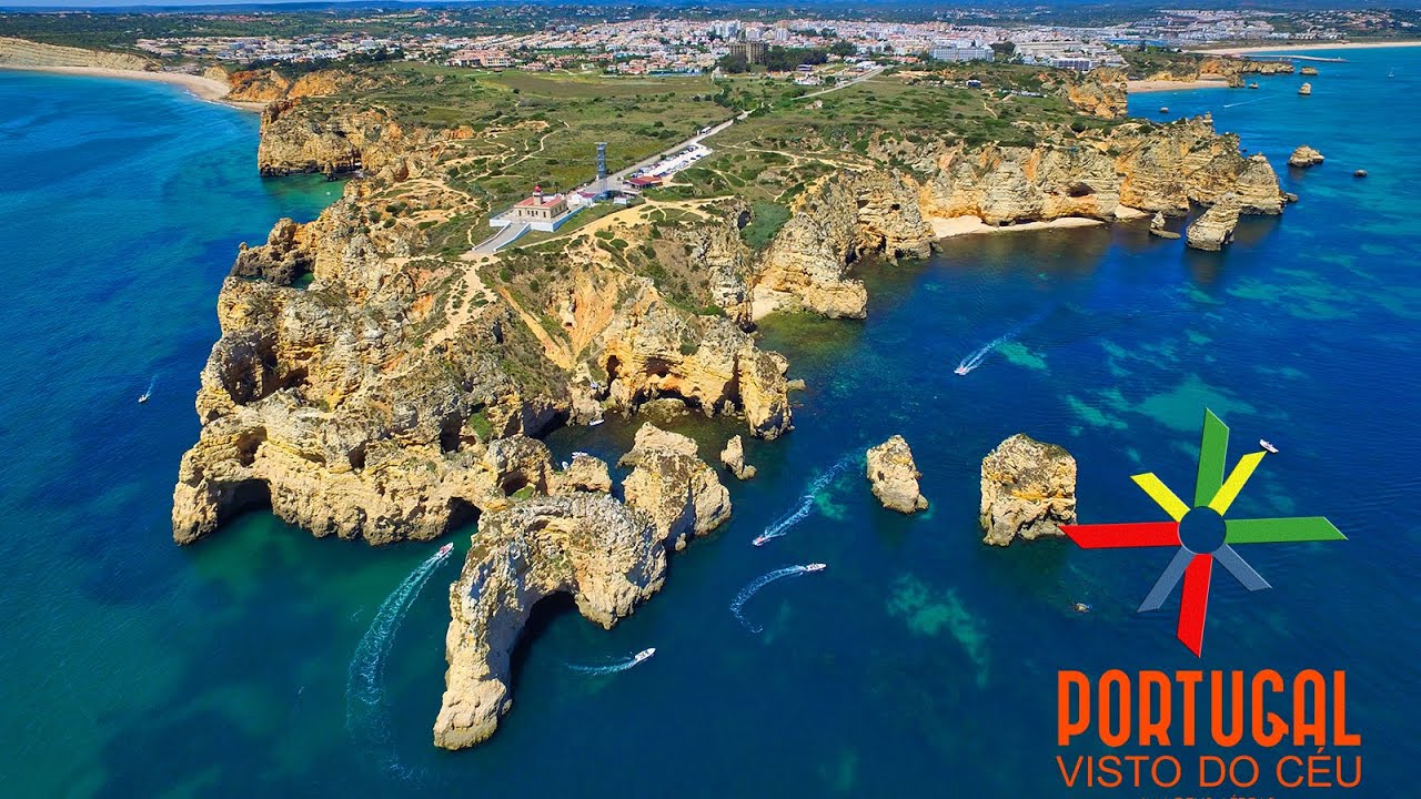 Ponta da Piedade, Camilo beach and Dona Ana beach aerial view - Lagos - Algarve