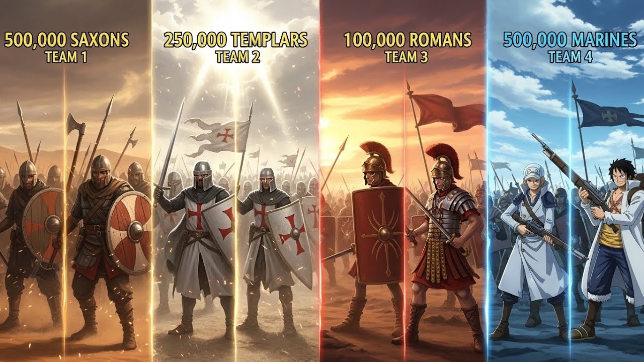 Ancient Might vs Modern Justice: Marines, Saxons, Romans and Templars Collide