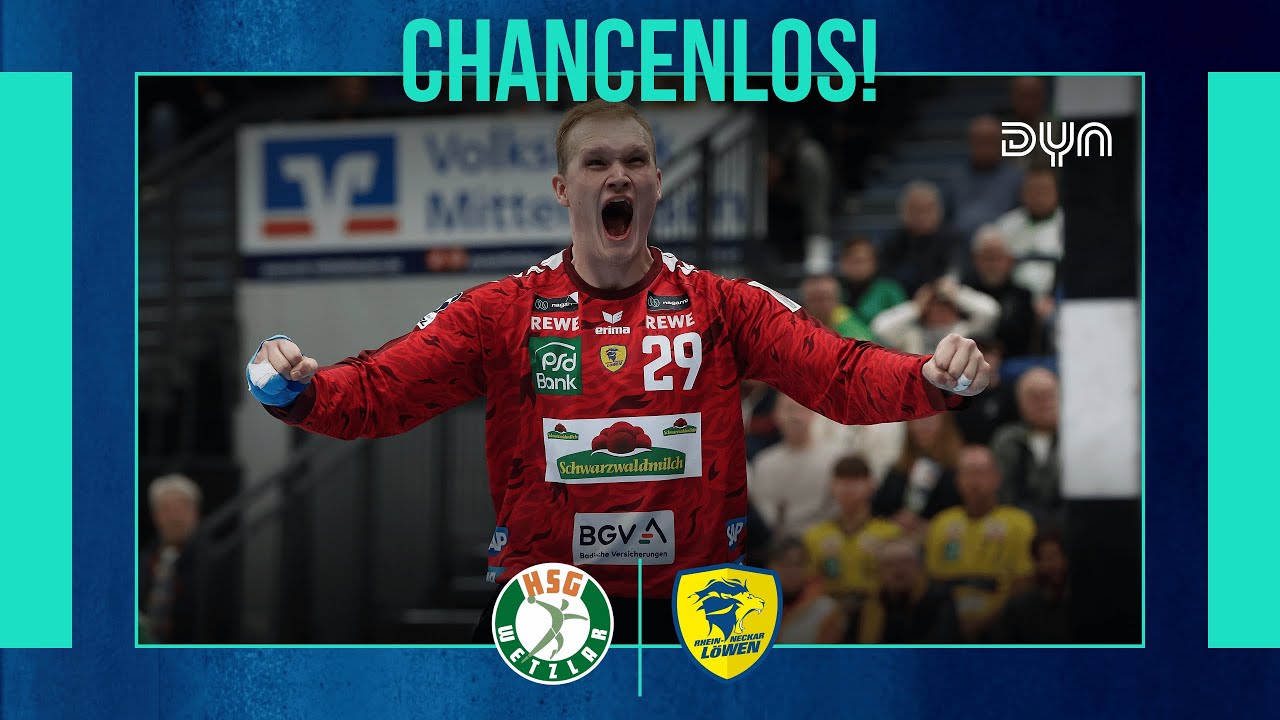 Highlights: HSG Wetzlar &ndash; Rhein-Neckar L&ouml;wen (Saison 2025/26) DAIKIN HBL | Dyn Handball