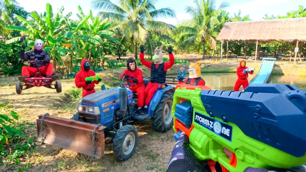 Nerf War | Abandoned Fruit Orchard Battle 1 (Nerf First Person Shooter)