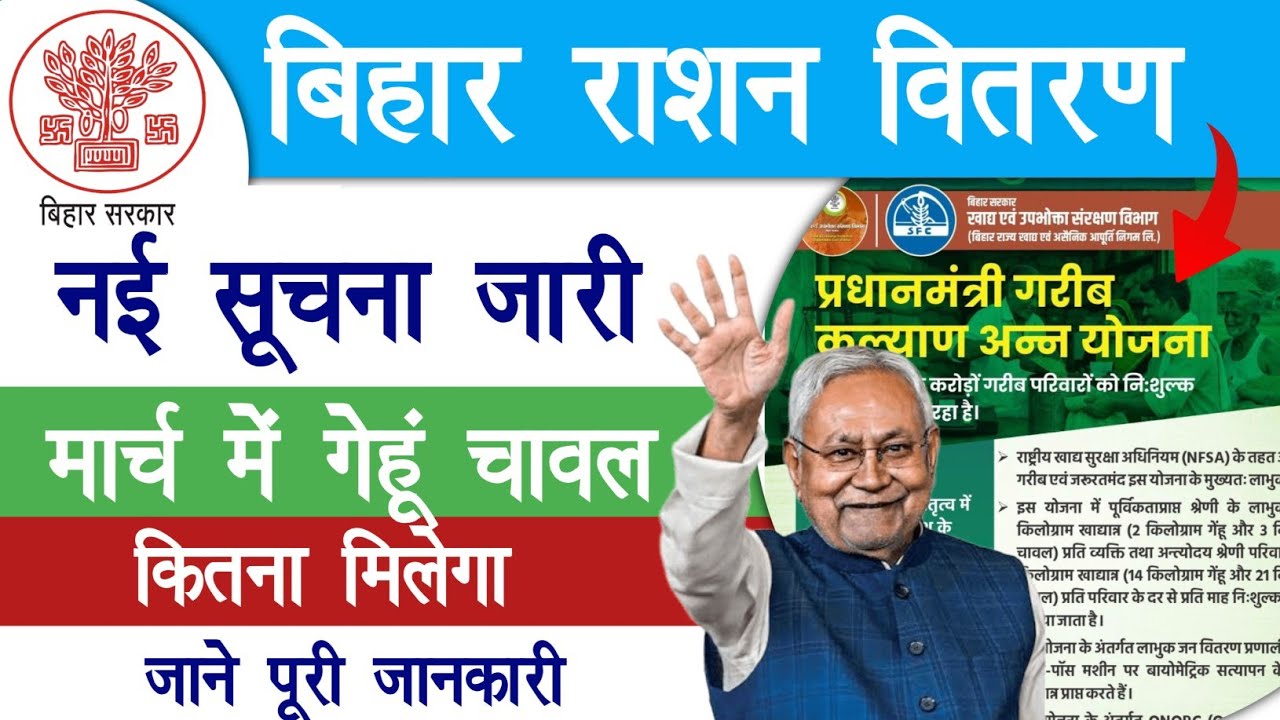 मार्च माह का राशन लेने से पहले जाने पूरी जानकारी गेहूं चावल कितना मिलेगा | Bihar Ration Vitran 2026