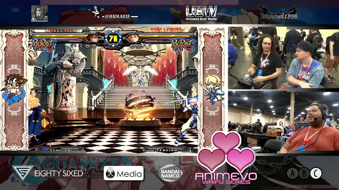 AnimEVO 2018 - Guilty Gear XX Accent Core +R - Pools & Top 12 (Timestamps in Description)