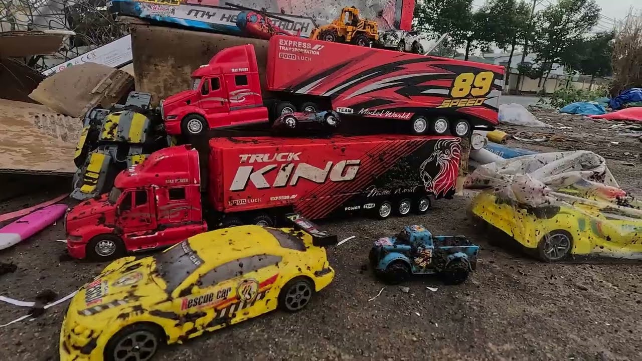 Đầu xuân năm mới trong đống rác dân nhà giàu tôi đã tìm được rất nhiều xe container khổng lồ