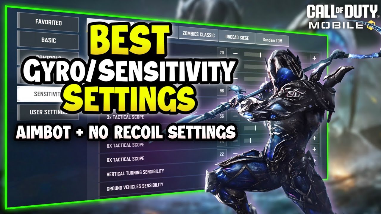 New Aimbot Sensitivity/Gyroscope Settings For Cod Mobile📲 (MP & BR) 2025