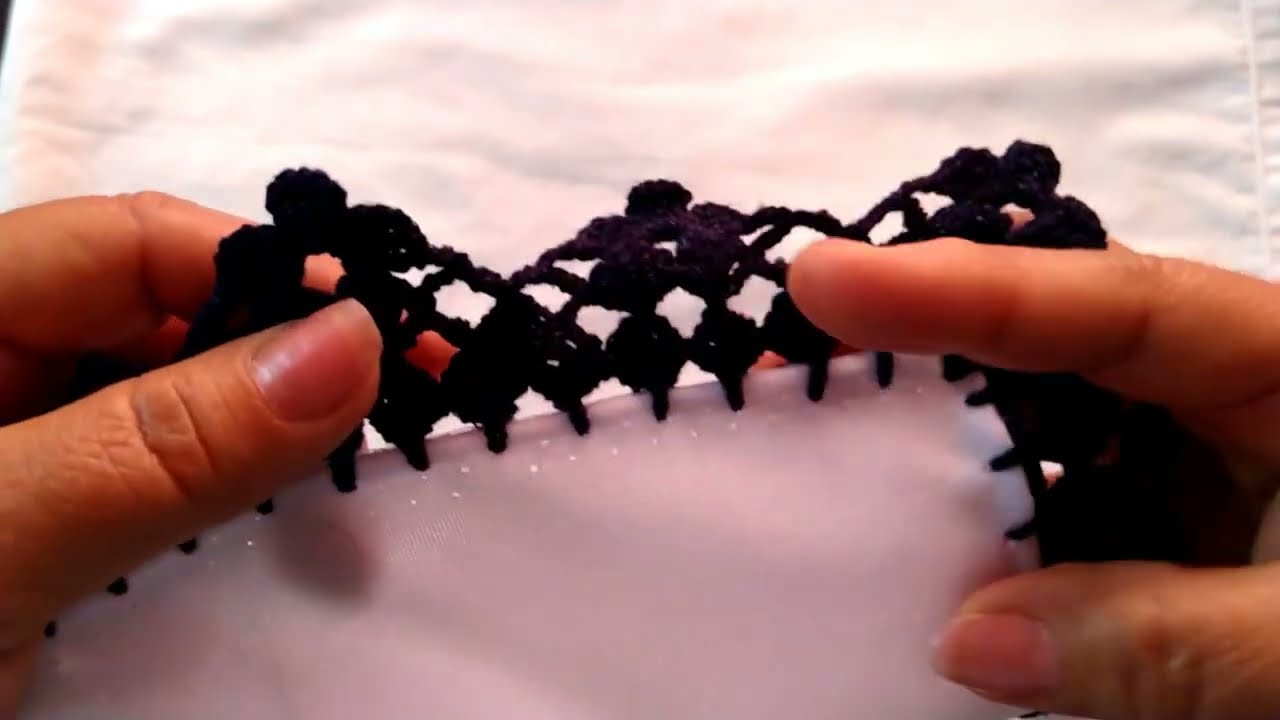 PUNTILLA NUM 426 PARA SERVILLETAS MUY FACIL #tejidos #manualidades #puntillas #crochet #parati