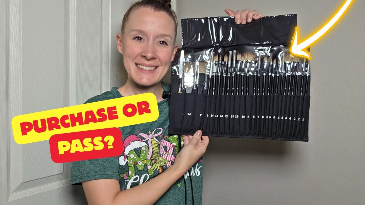 ARTIFY 25-Piece Paint Brush Set Review 🎨 | Professional Brushes for Acrylic, Oil & Watercolor