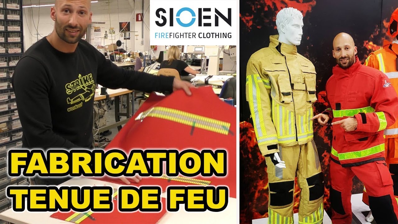 Fabrication d'une tenue de FEU     chez SIOEN