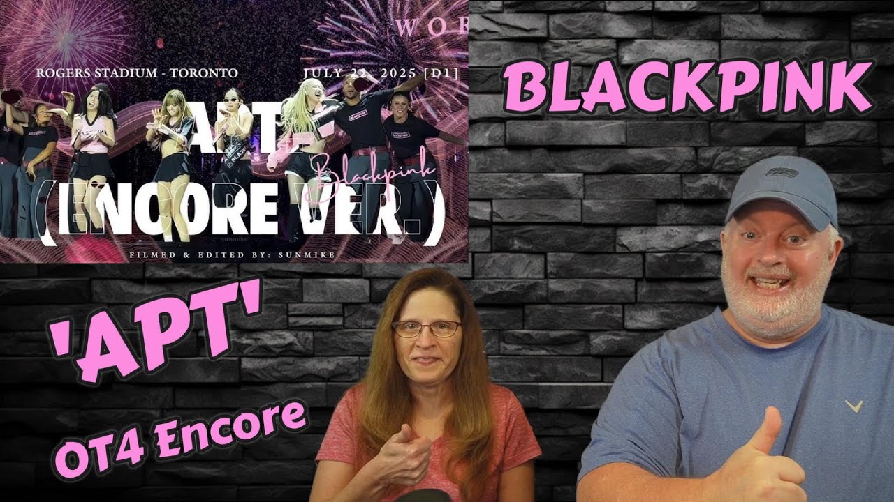 Реакция на выступление BLACKPINK вчетвером на бис с песней 'APT'.