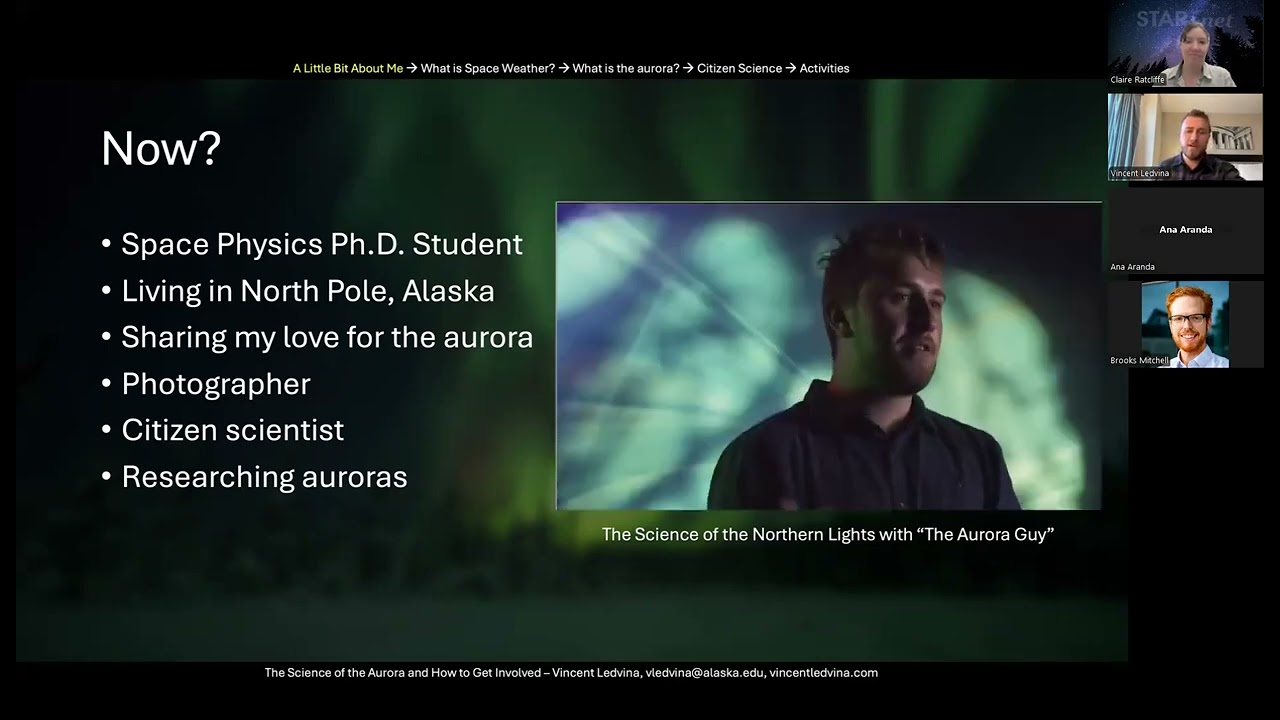 The Science of the Aurora and How to Get Involved - NASA@ My Library with Vincent Ledvina