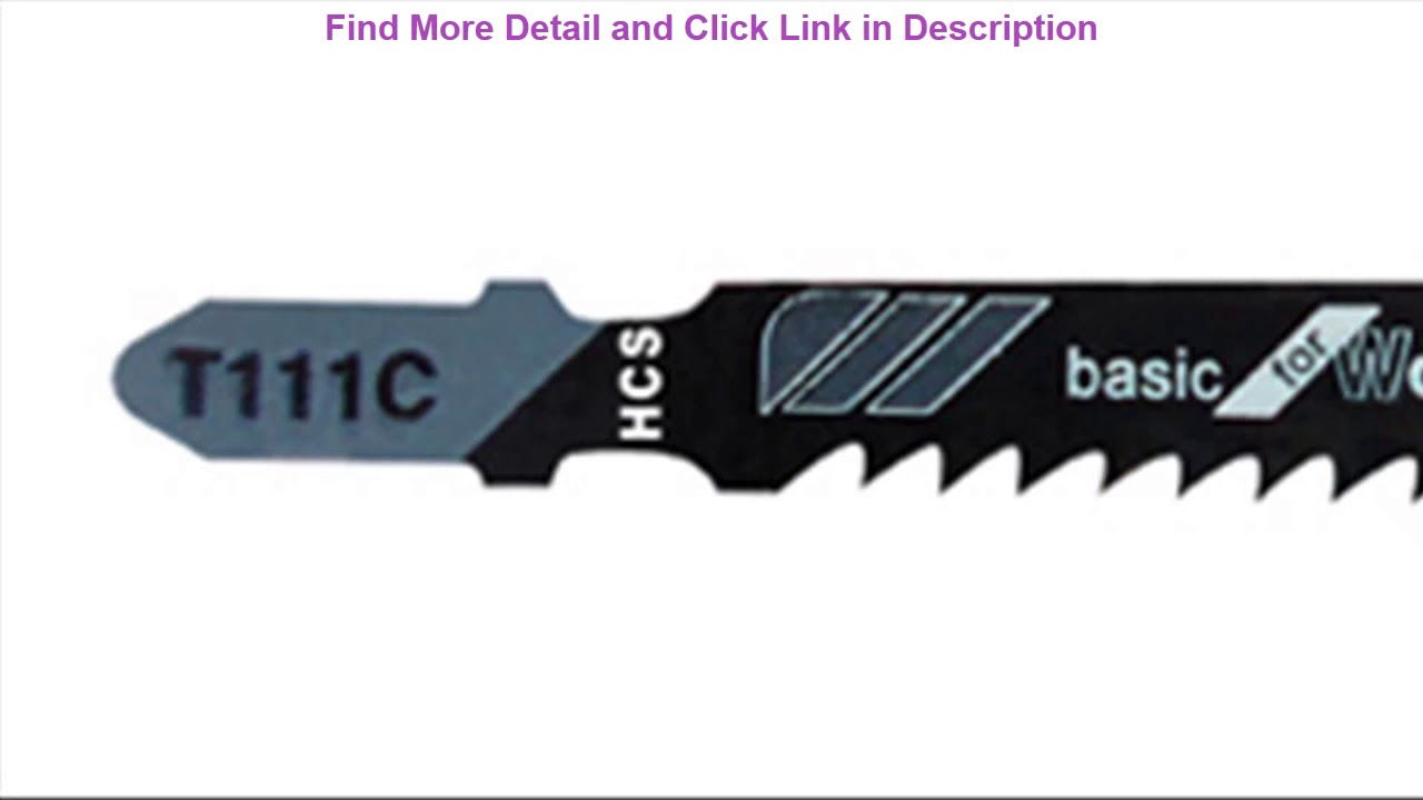 Top 1 packs High Quality T111C Hcs Ground Teeth Straight Cutting T-Shank Jig Saw Blade for Wood