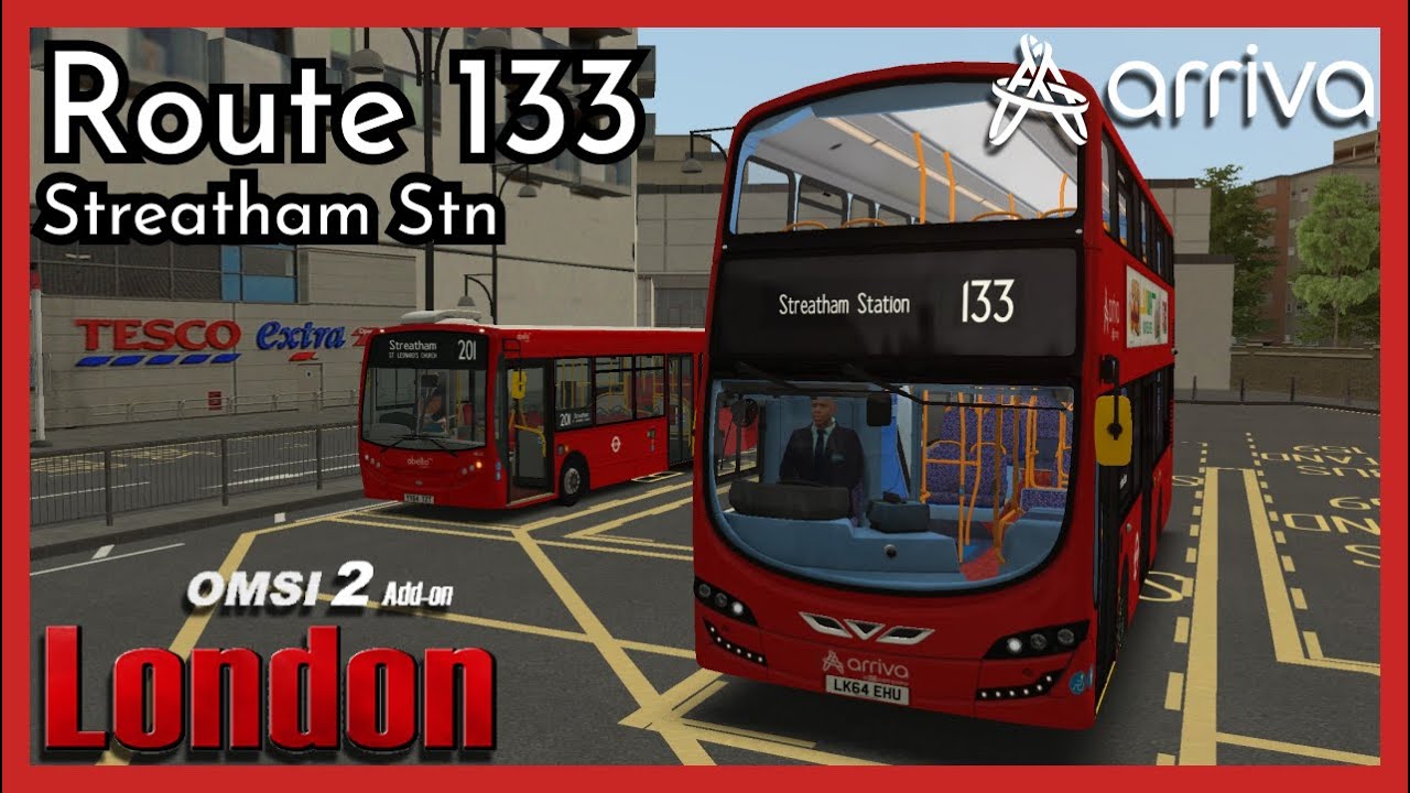 Omsi 2 Add-On London | Route 133 to Streatham Stn | Gemini 3