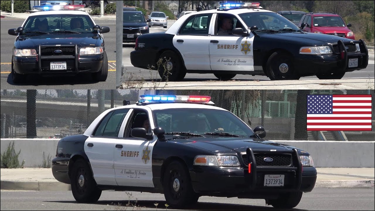 Sheriff police cars responding + HazMat truck on scene