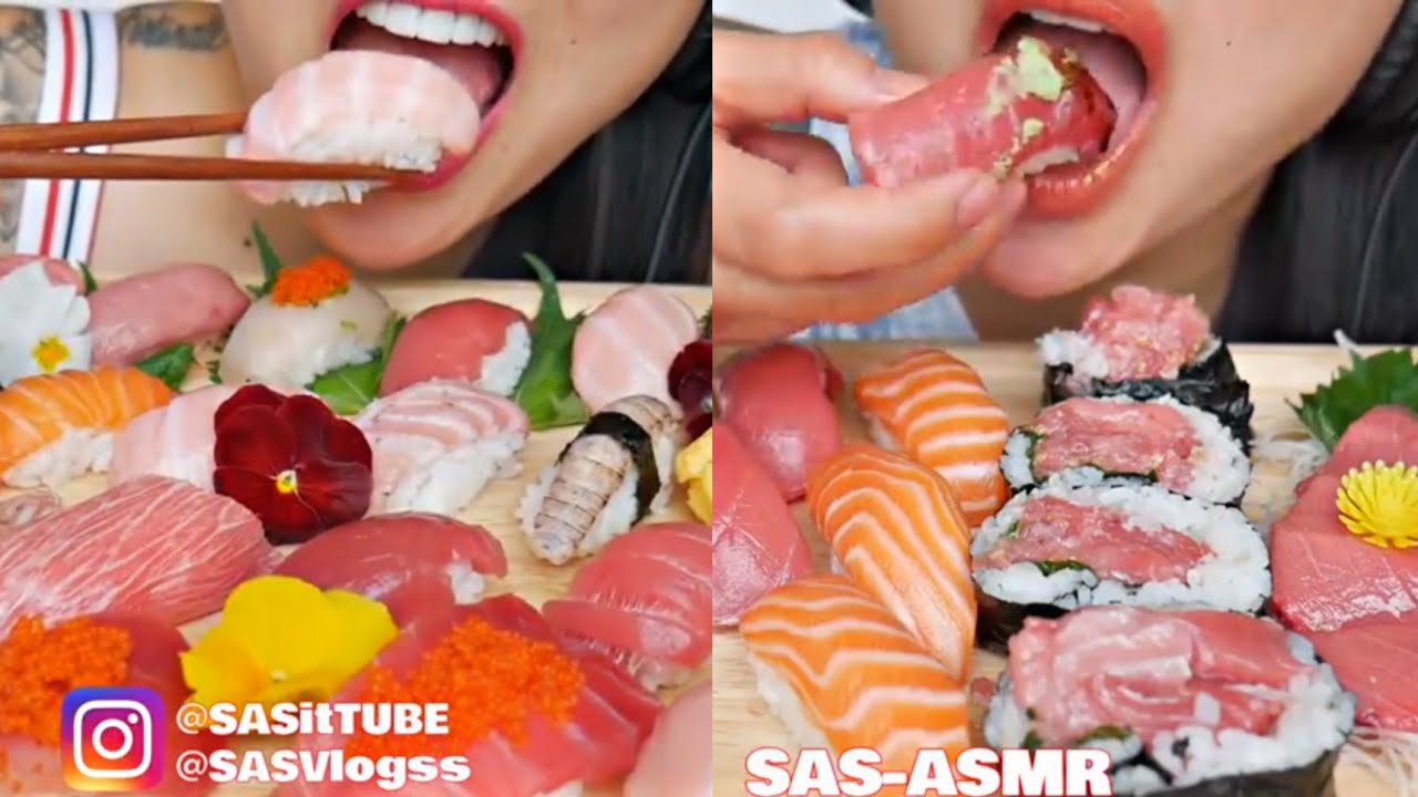 Request SAS-ASMR COMSUMING *SUSHI*ALL TIME😋🤤❤️|Muksavory❤️🔥