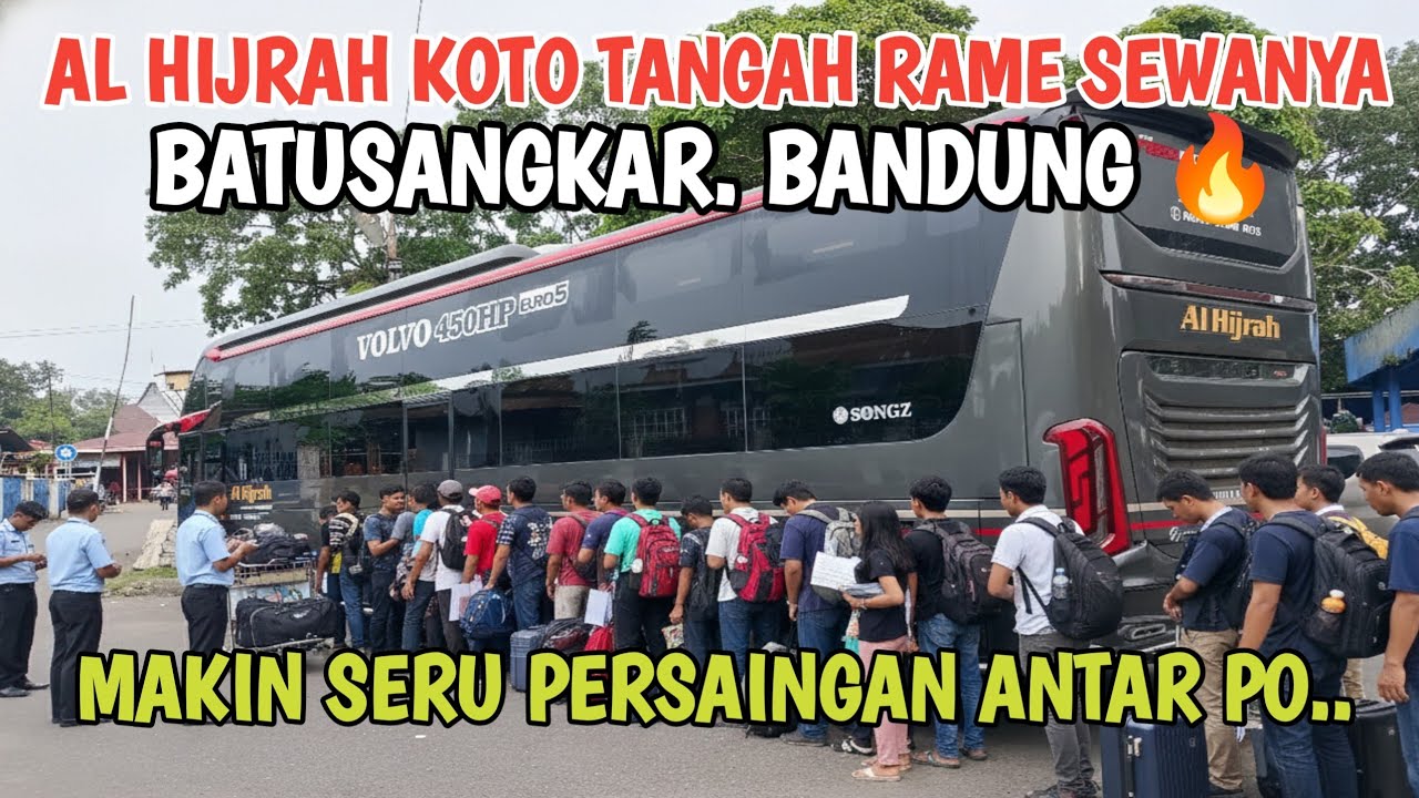 BUS AL HIJRAH KOTO TANGAH MAKIN RAME SEWANYA, PERSAINGAN ANTAR PO BUS JADI SERU