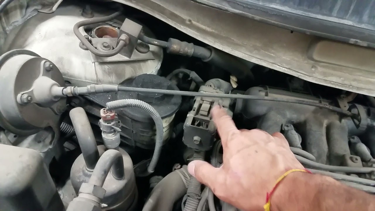 2000 mercury villager how relocated the knock sensor with original wires.