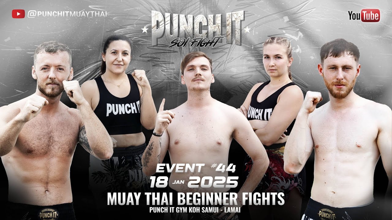 Muay Thai Livestream #44 - Punch it Soi Fight Thailand - Koh Samui