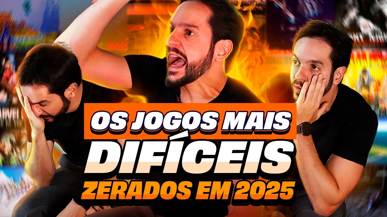 SÓ PEDRADA! OS JOGOS MAIS DIFÍCEIS ZERADOS EM 2025