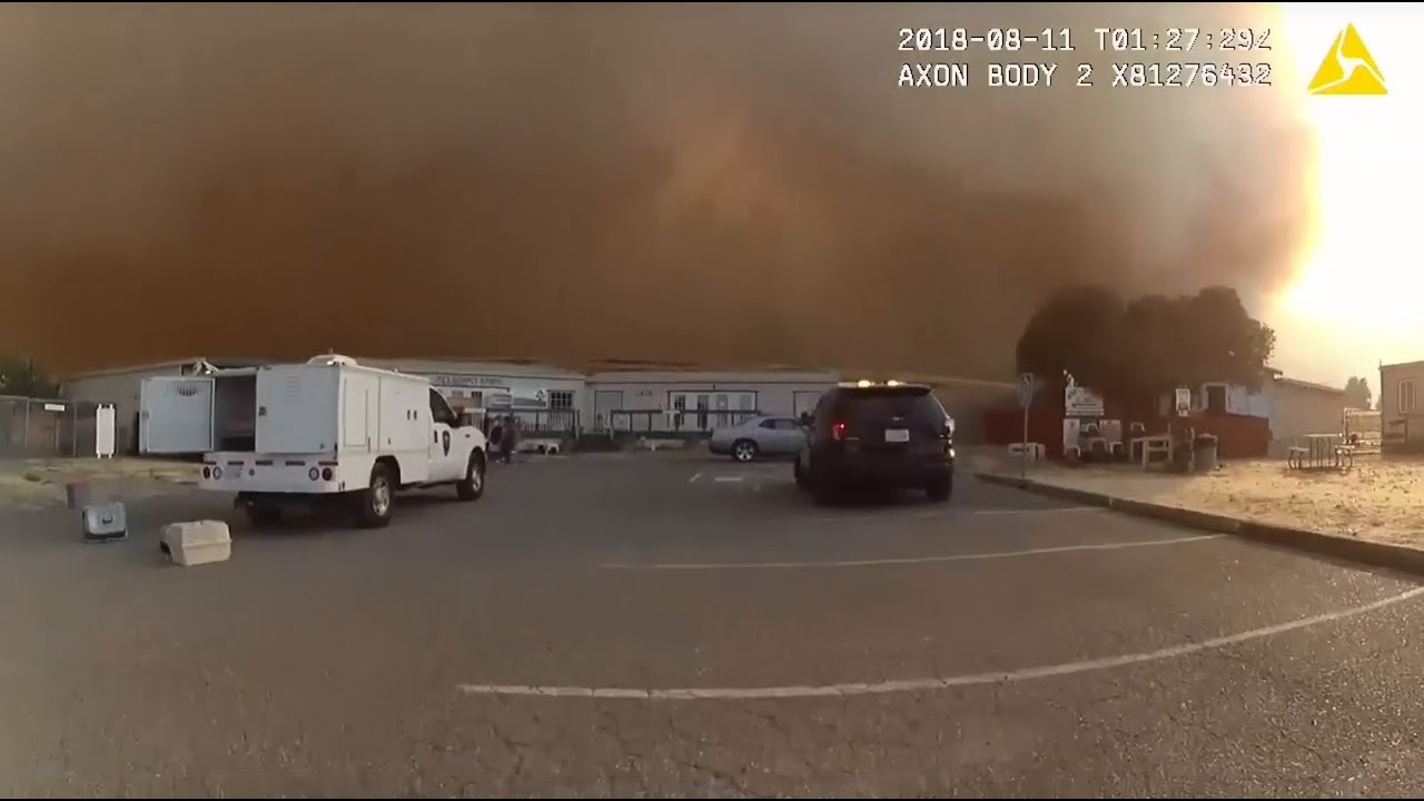 Raw Video: Vacaville Police Rescue SPCA Animals From Nearby Wildfire