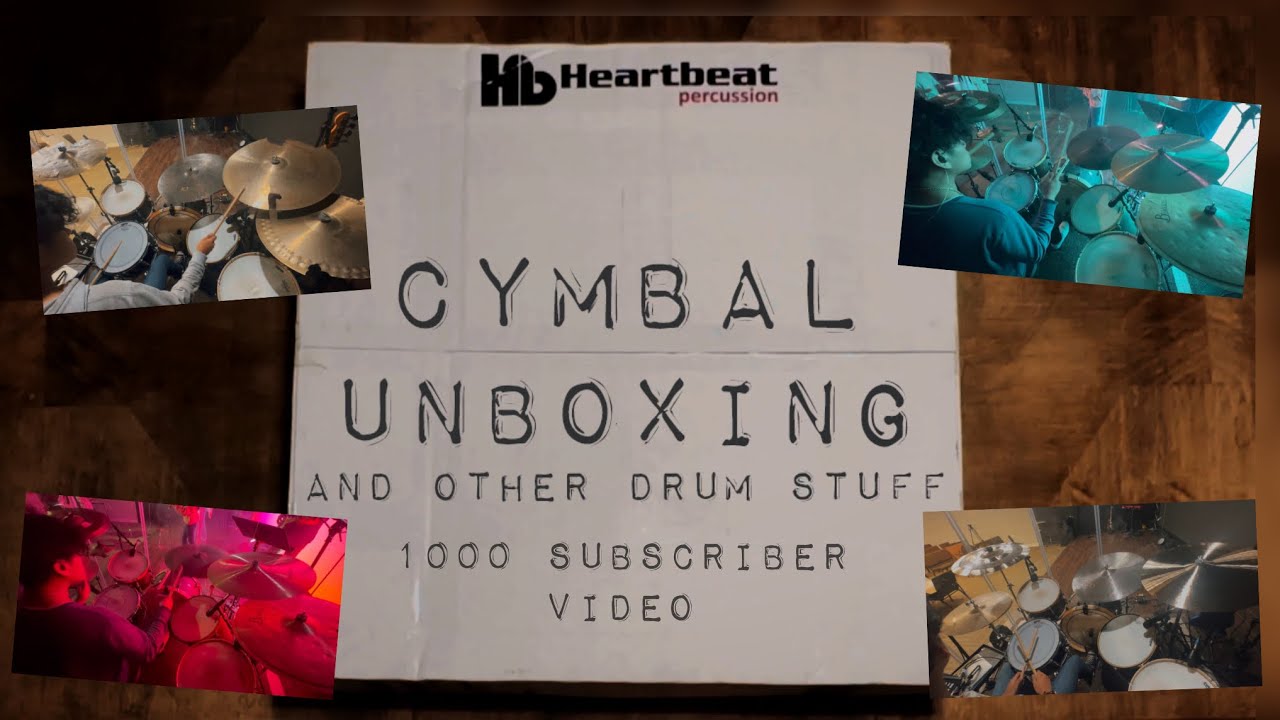 *No Talking* Unboxing New HeartBeat Cymbals | Drum Vlog | Joshua Ramos