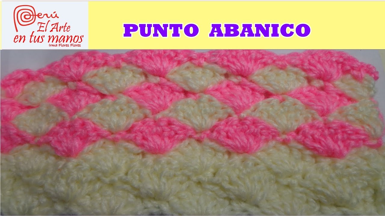 PUNTO ABANICO A CROCHET/ PARA PRINCIPIANTES