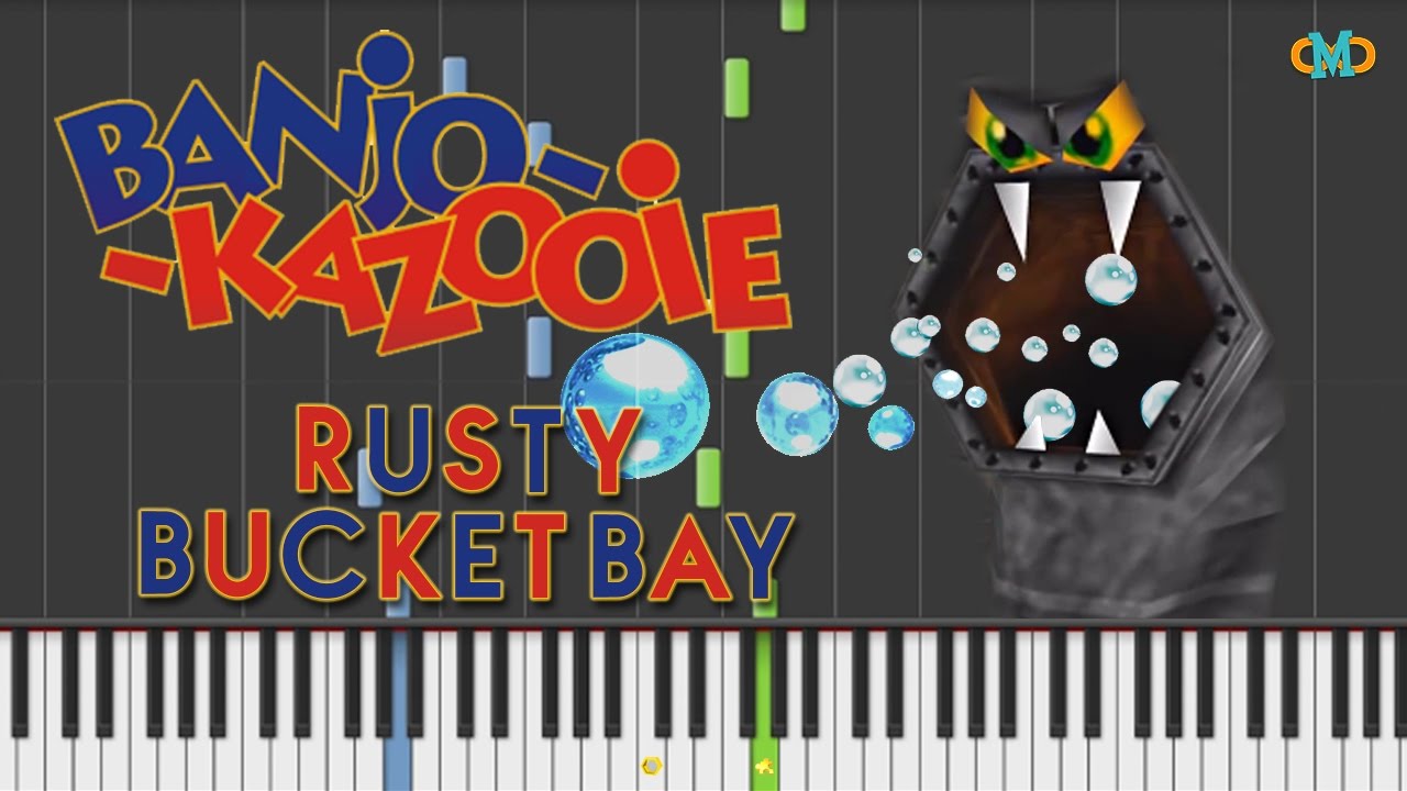 Banjo Kazooie - Rusty Bucket Bay (Underwater) [Piano Tutorial] (Synthesia)