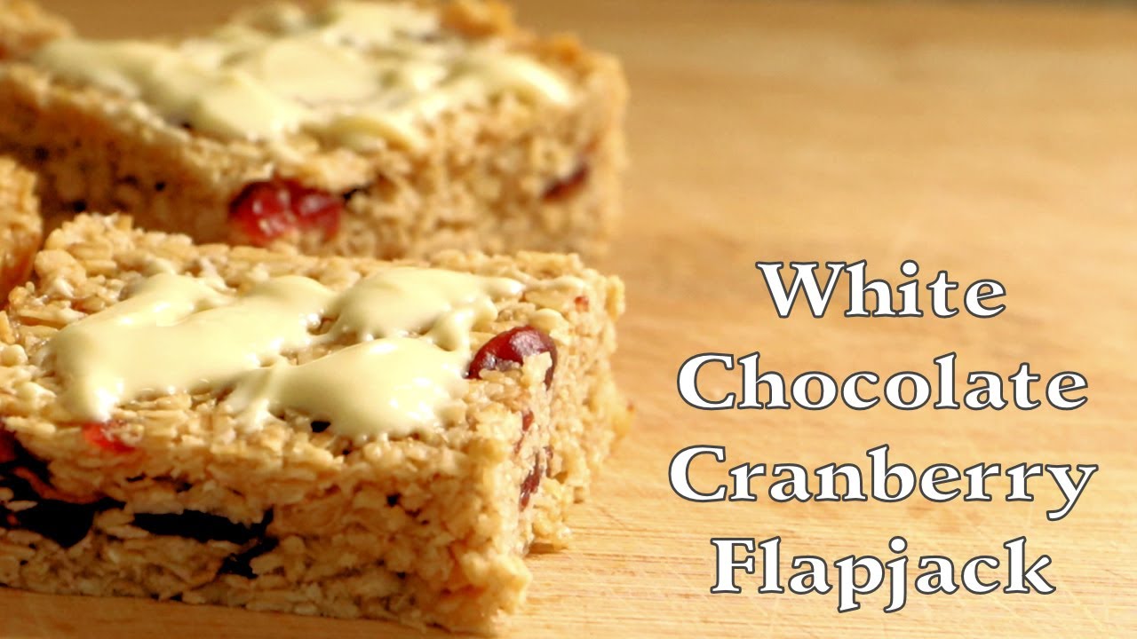 White Chocolate and Cranberry Flapjack Recipe