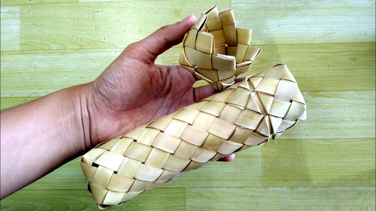Membuat tempat pensil tutup zig-zag | Kreasi Janur