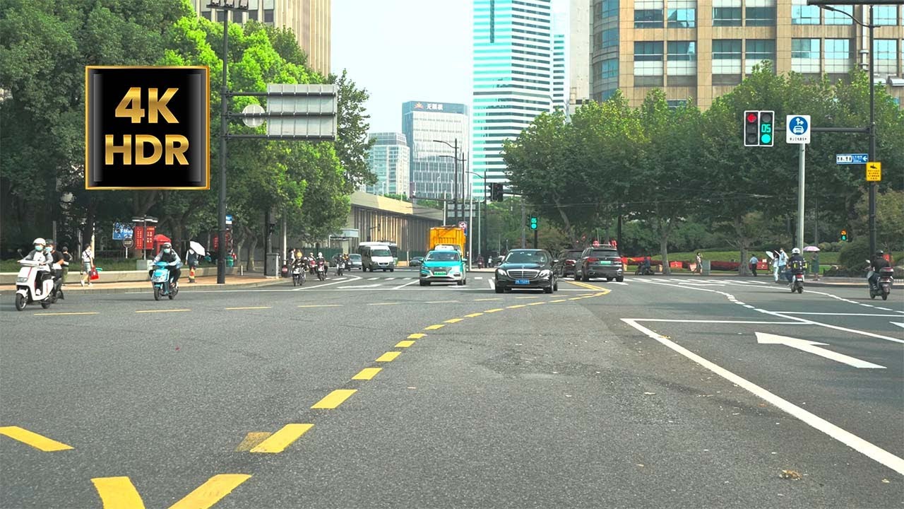 【4K HDR】【05SEP2022】Shanghai Drive Downtown. Pudong, Hongkou, Huangpu, Jing'an.