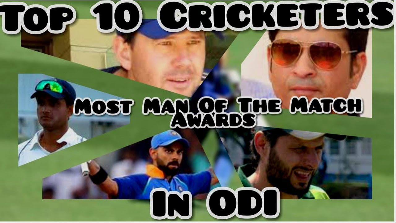 Top Ten Cricketers | Most Man Of The Match awards | odi circket History | Sportistics