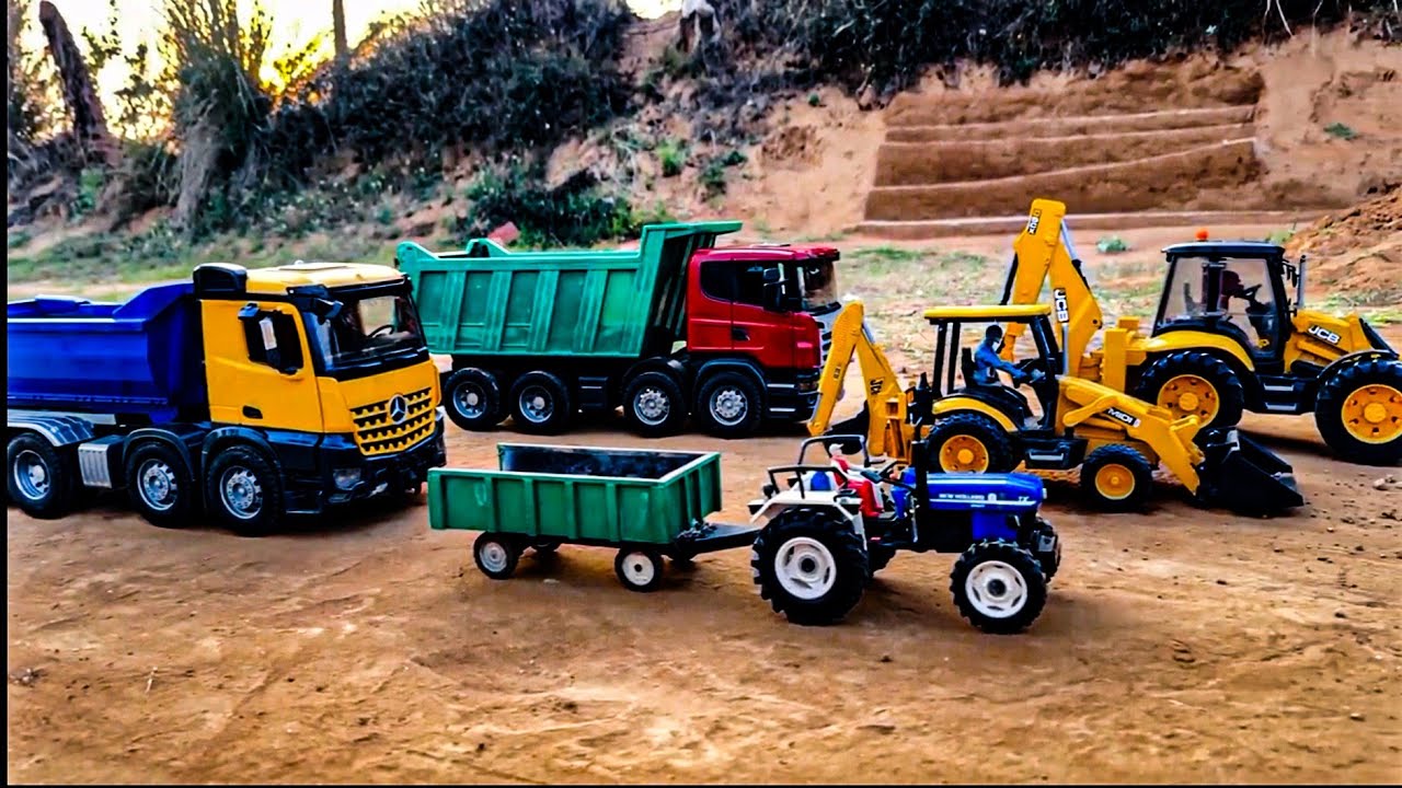 Mini tractor trolley jcb video|Jcb 5cx videos | tractor jcb