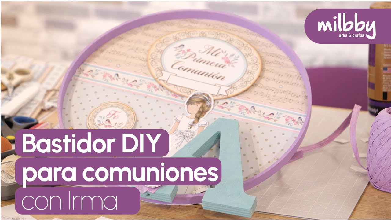 Decora un bastidor para la comunión