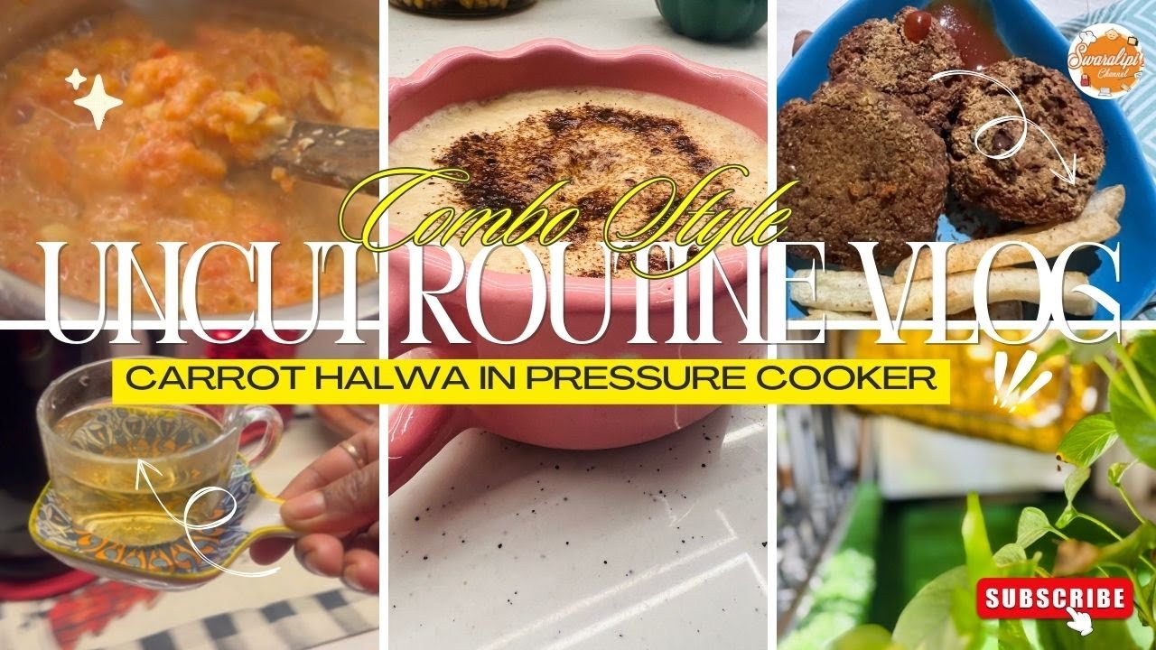 Instant Gajar Halwa Recipe | Carrot halwa in pressure cooker | My Realistic Daily Routine