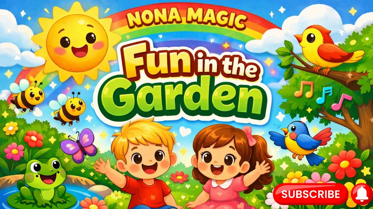 Kids Garden Song 🌸 | Learn with Nature & Animals | Nona Magic
