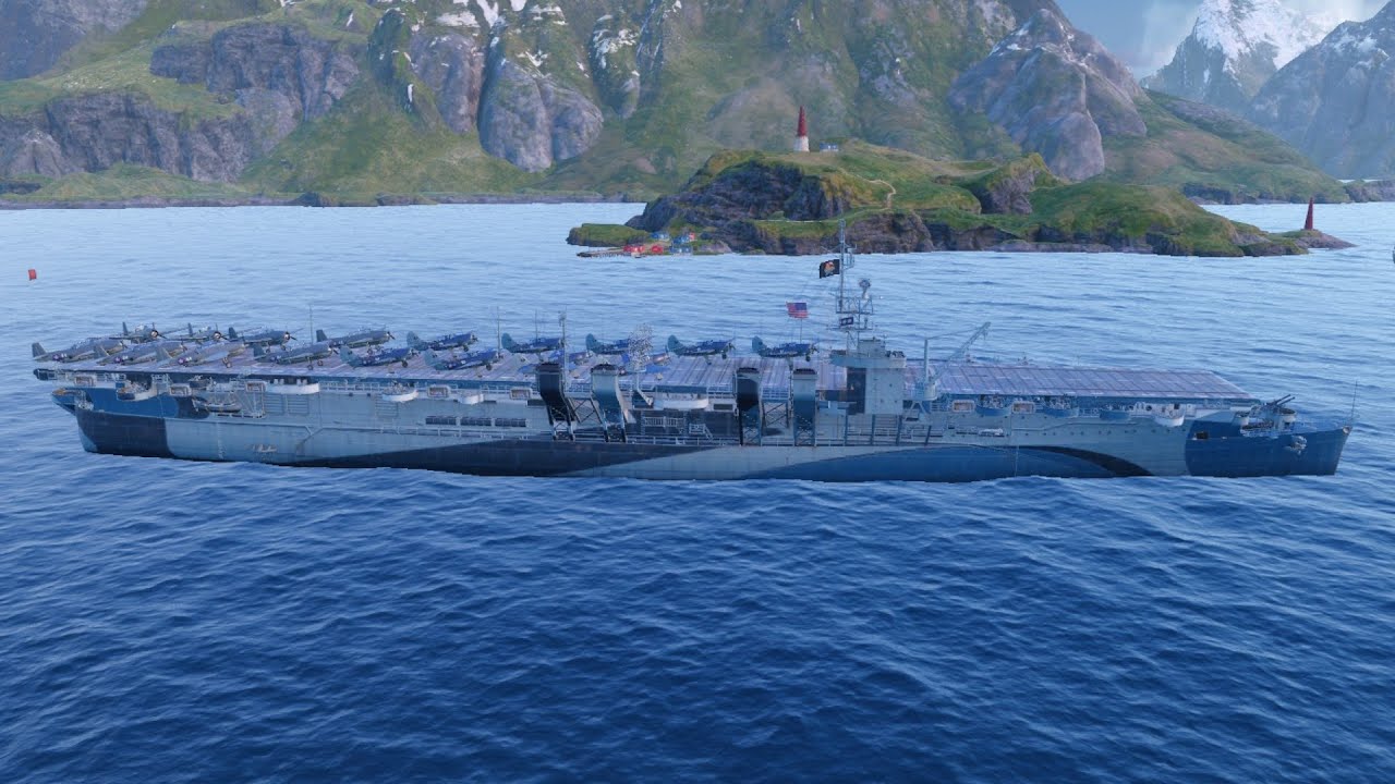 Independence Tier 5 🇺🇸 premium aircraft carrier gameplay - World of Warships: Legends Mobile